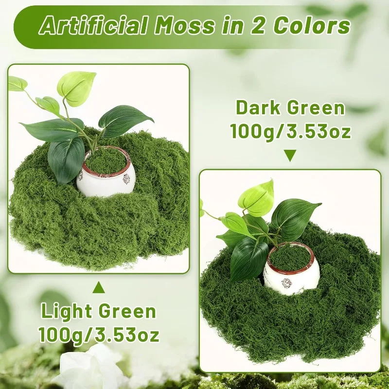 Eternal Life Moss Grass Artifi - Sphagnum Moss Dry recension och pris